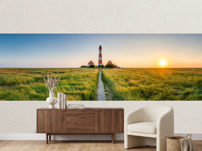 photo-wallpaper-westerheversand-lighthouse-above-salt-marshes-at-sunset