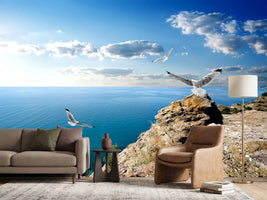 photo-wallpaper-the-seagulls-and-the-sea