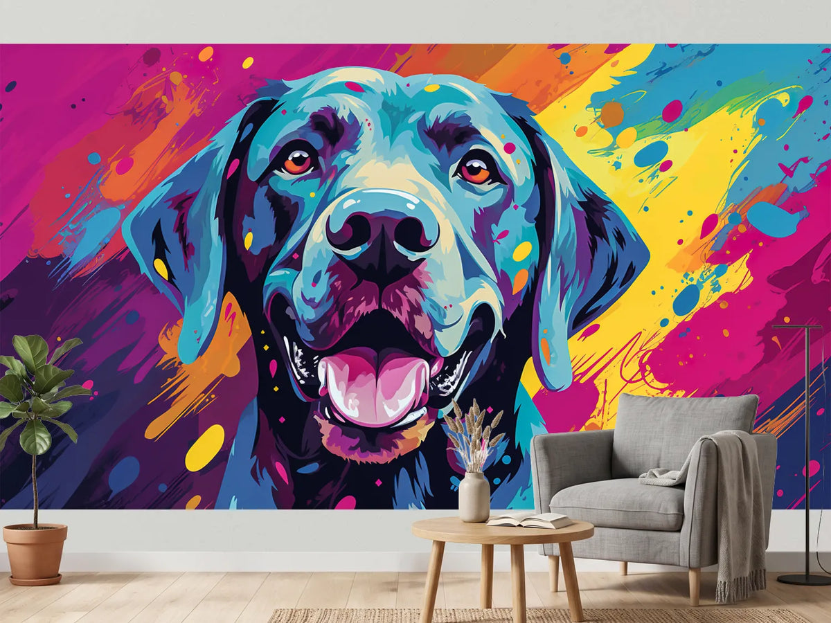 photo-wallpaper-labrador-in-a-pop-art-portrait-with-magenta-and-turquoise-splashes