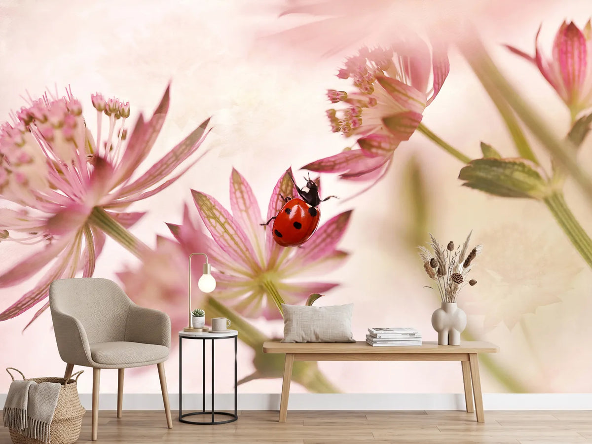 photo-wallpaper-ladybird-and-pink-flowers-x