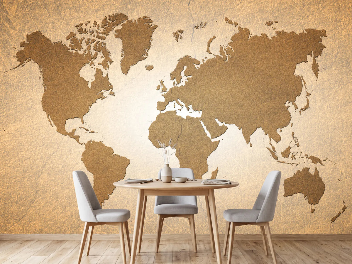 photo-wallpaper-map-of-the-world-in-vintage