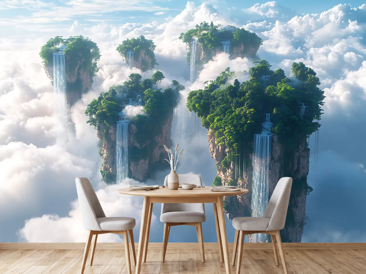 photo-wallpaper-floating-forest-islands-with-waterfalls-above-a-sea-of-clouds