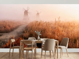 photo-wallpaper-golden-fog-windmills