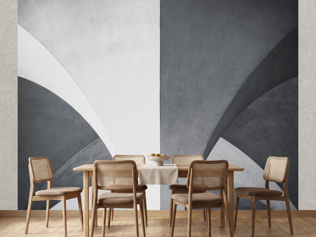 photo-wallpaper-curved-concrete-arches-in-light-and-shadow-graphic-minimalism