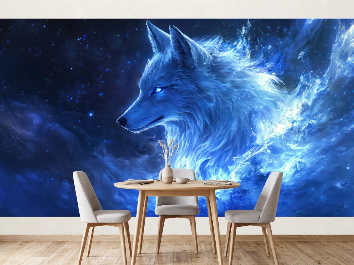 photo-wallpaper-the-stunning-blue-wolf-in-space-with-a-starry-background