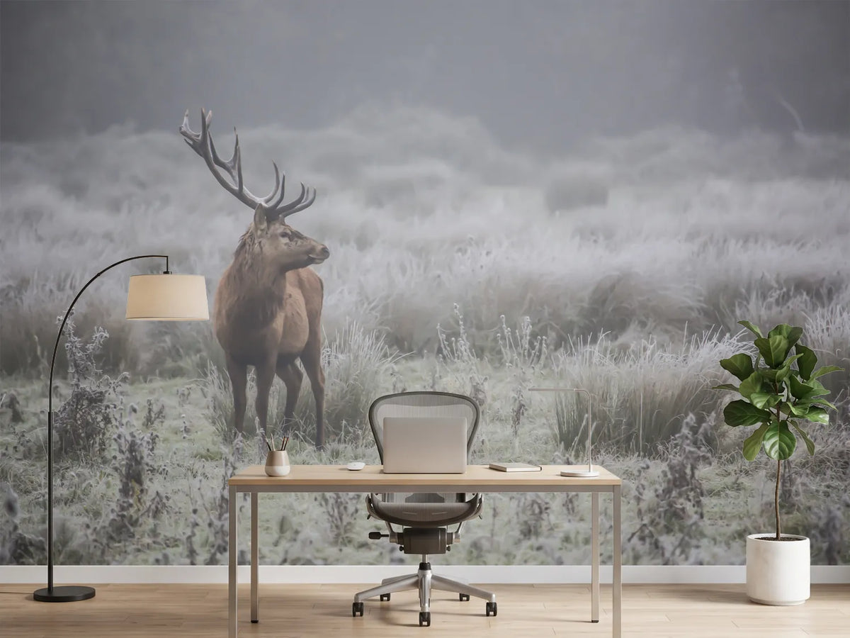 photo-wallpaper-stag-in-frosty-fog