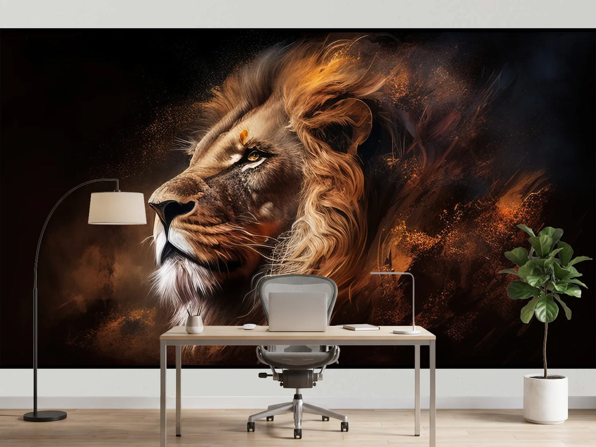 photo-wallpaper-majestic-lion-portrait-digital-art-illustration