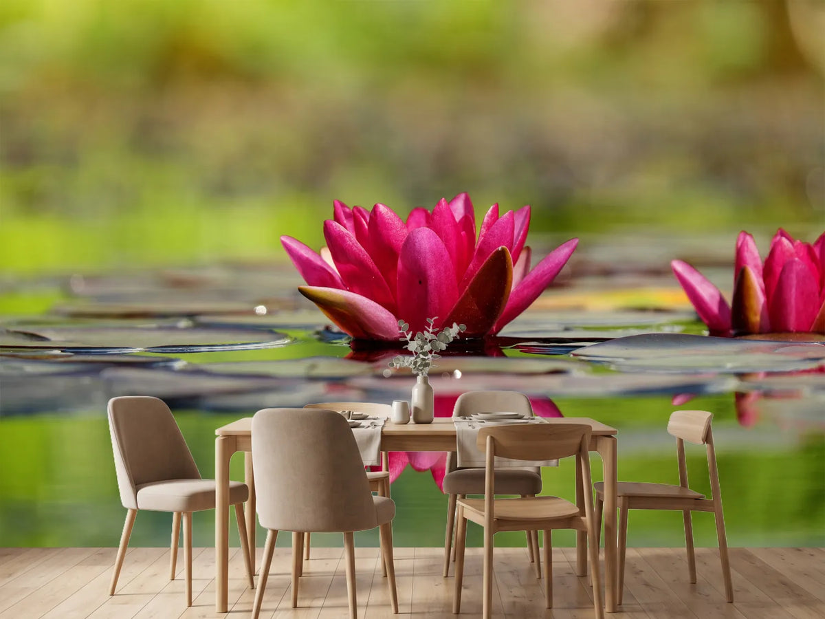 photo-wallpaper-red-water-lily-duo