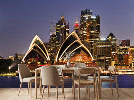photo-wallpaper-skyline-with-the-boat-in-front-of-sydney
