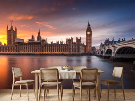 photo-wallpaper-london-palace-of-westminster-sunset