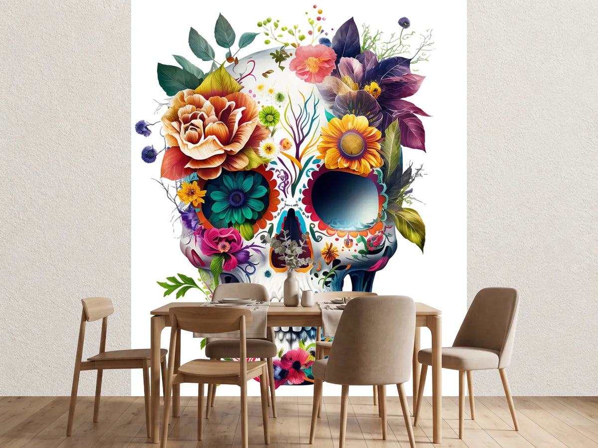 photo-wallpaper-skull-with-flowers-isolated-ai-art