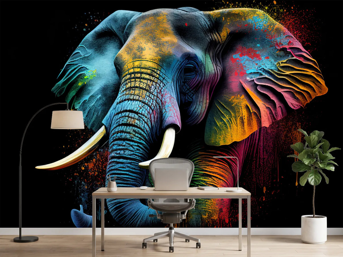 photo-wallpaper-rainbow-colored-elephant