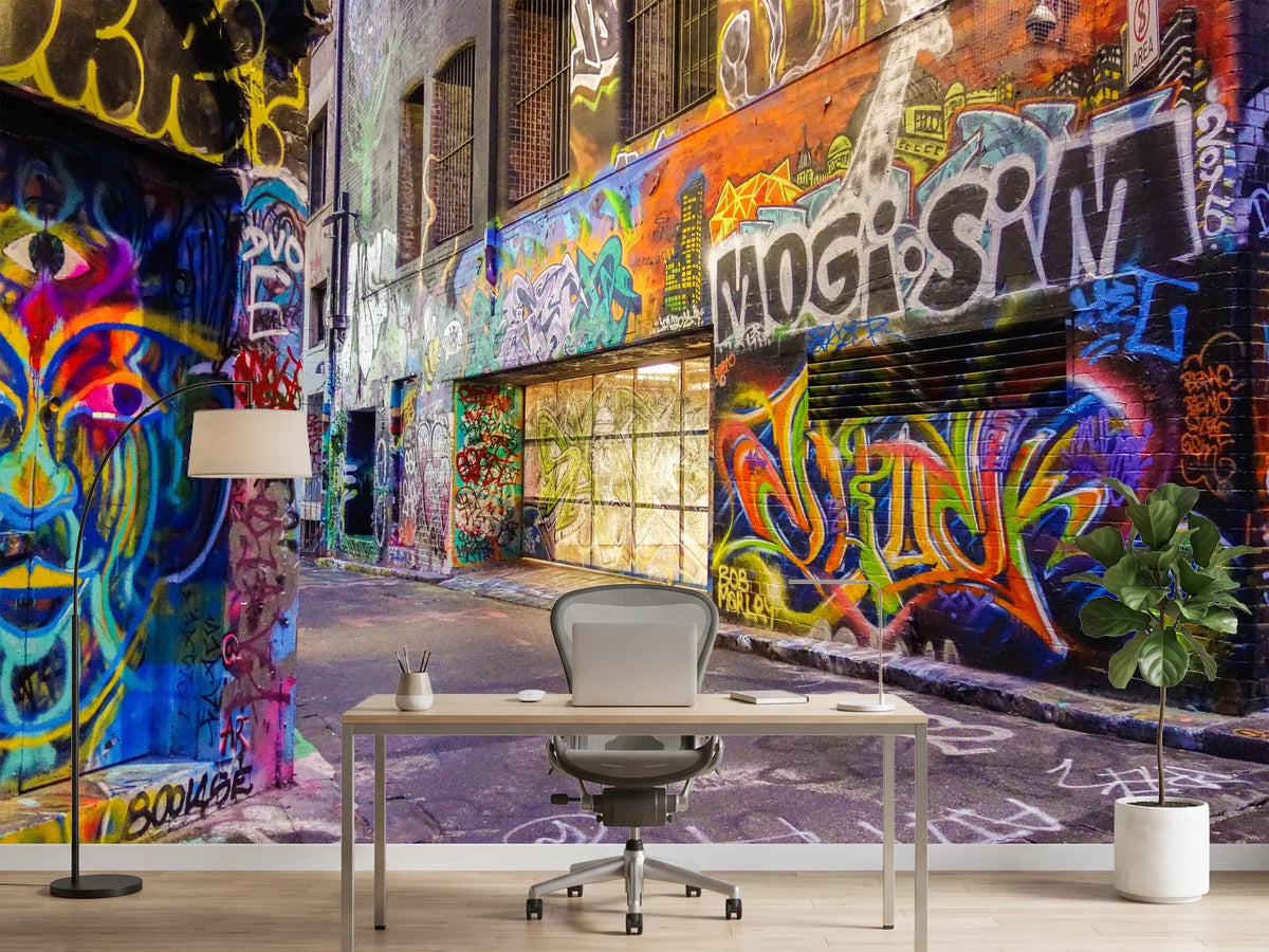 photo-wallpaper-houses-with-graffiti