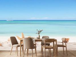 photo-wallpaper-summer-beach-with-strafish-and-shells