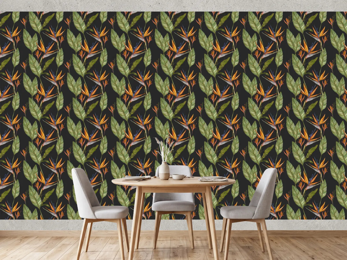 photo-wallpaper-vibrant-bird-paradise-pattern