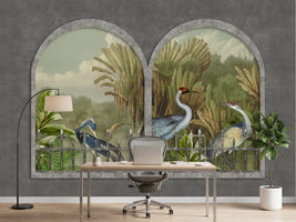 photo-wallpaper-tropical-birds-archway-view