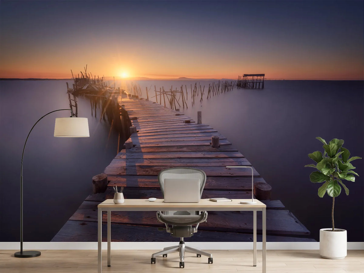 photo-wallpaper-golden-pier-sunset