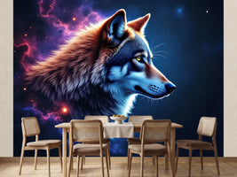 photo-wallpaper-wolf-in-profile-against-a-glowing-blue-and-violet-nebula