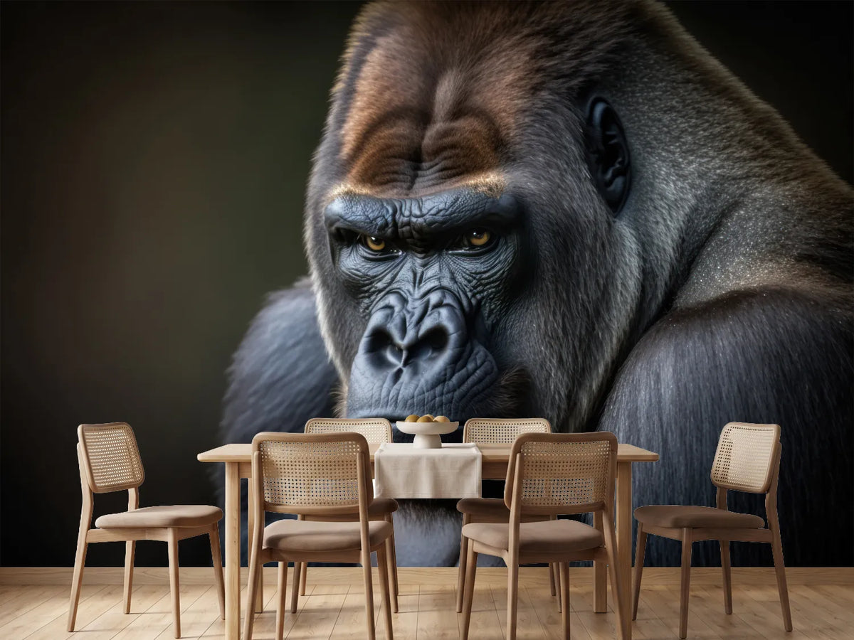photo-wallpaper-gorilla-portrait-generative-ai