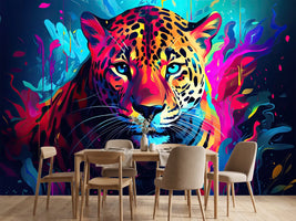 photo-wallpaper-colorful-jaguar-animal-portrait-illustration
