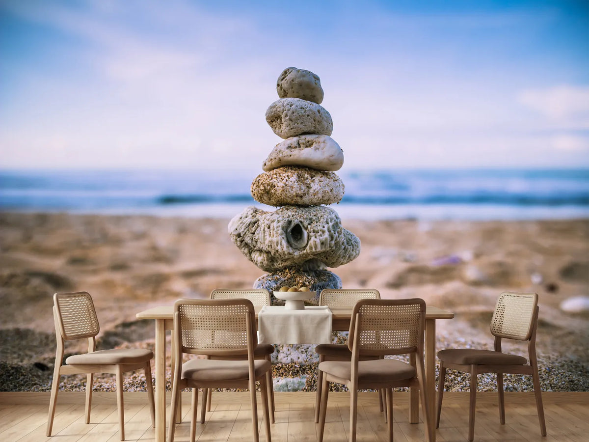 photo-wallpaper-stone-pile-on-the-beach