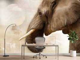 photo-wallpaper-portrait-of-an-elephant