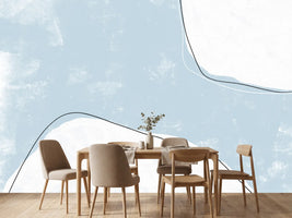 photo-wallpaper-blue-and-white-tones-with-fluid-lines