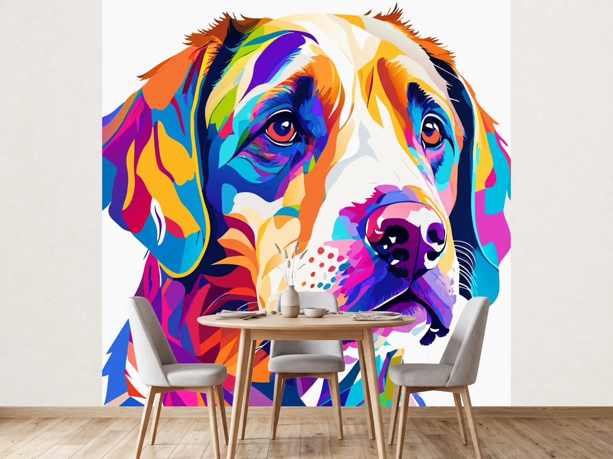 photo-wallpaper-labrador-in-bold-pop-art-colours-with-a-close-up-gaze