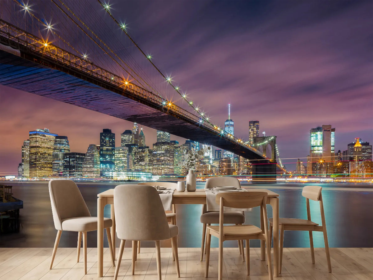 photo-wallpaper-brooklyn-bridge-at-night-ii