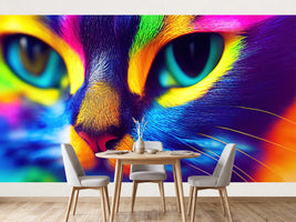 photo-wallpaper-3d-rendering-of-a-colorful-beautiful-european-cat