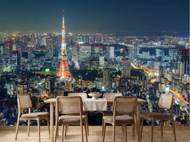 photo-wallpaper-tokyo-tower-glowing-above-a-sea-of-city-lights-at-night