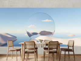 photo-wallpaper-pale-sand-dunes-and-a-translucent-circle-on-still-water