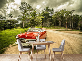 photo-wallpaper-a-vintage-car-in-cuba