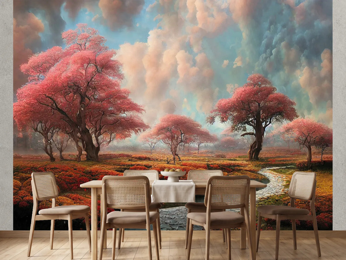 photo-wallpaper-beautiful-fantasy-surreal-landscape-with-river-and-trees-digital-art