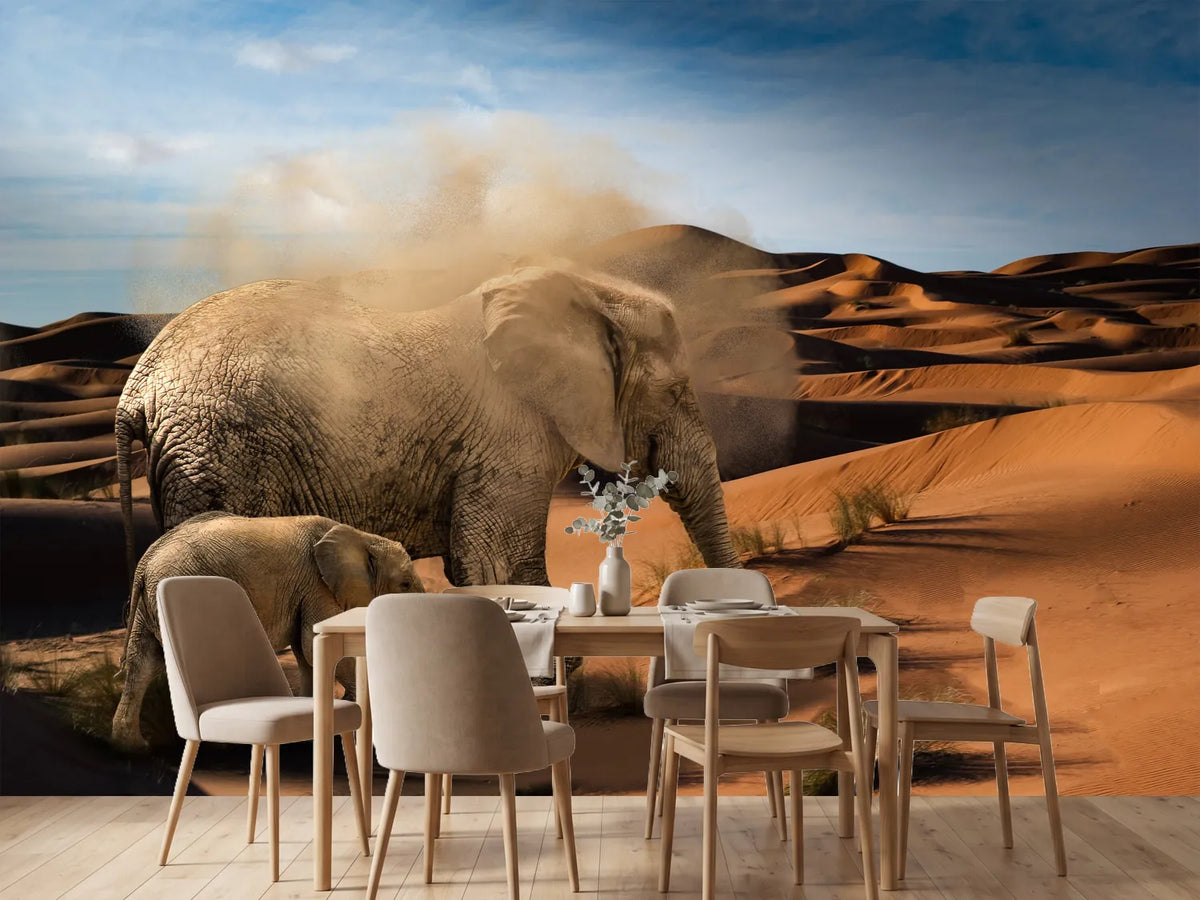 photo-wallpaper-elephants-in-the-desert