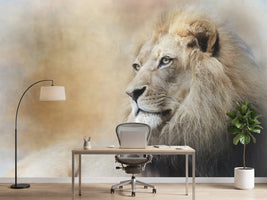 photo-wallpaper-majestic-lion-gaze