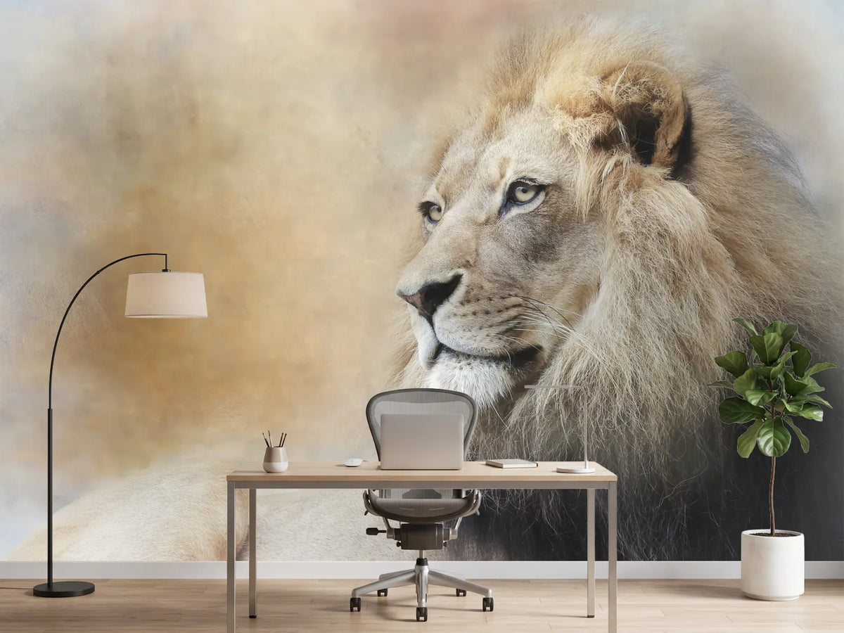 photo-wallpaper-majestic-lion-gaze