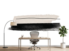photo-wallpaper-black-and-beige-brushstrokes