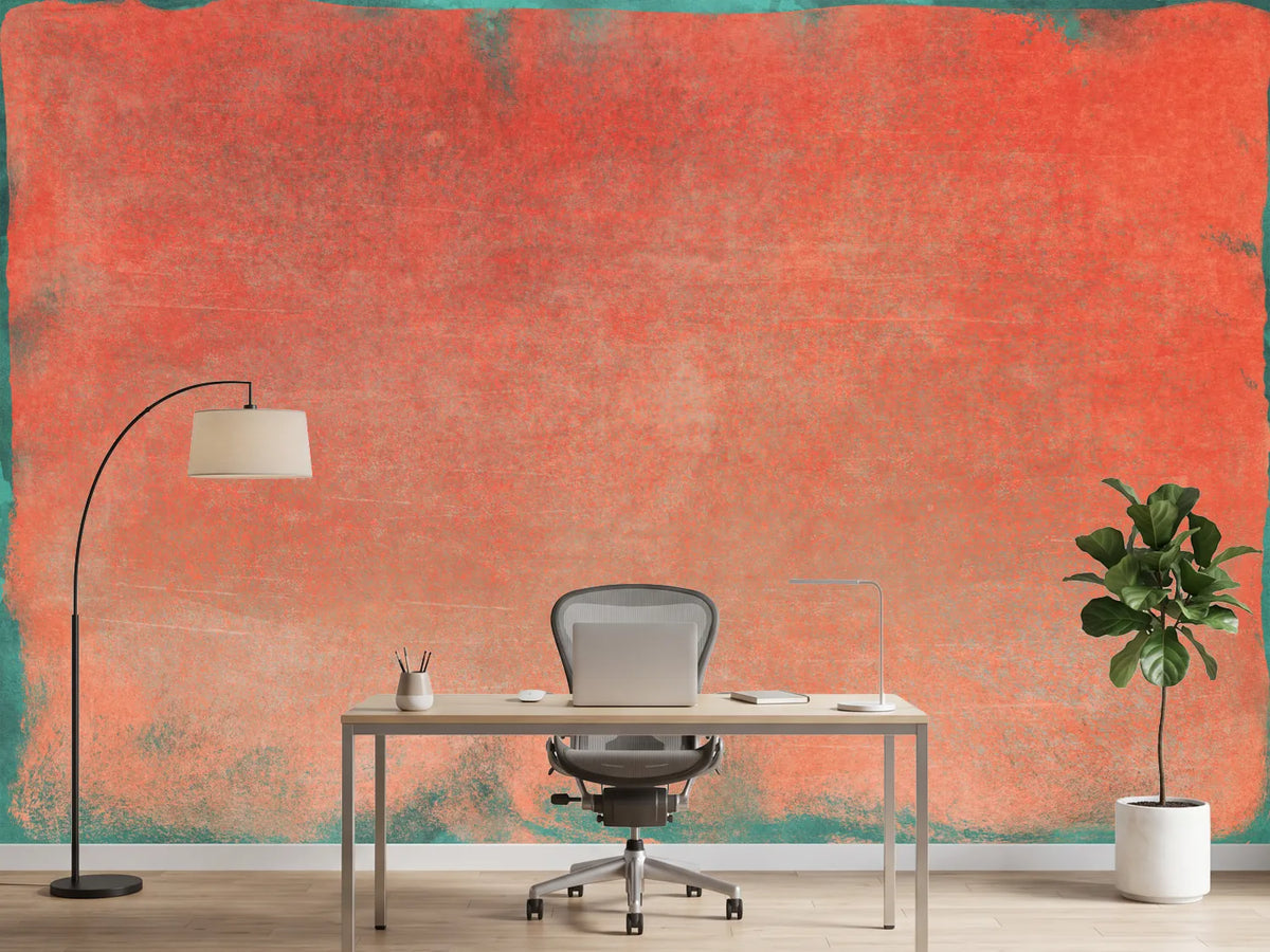 photo-wallpaper-teal-coral-ombre