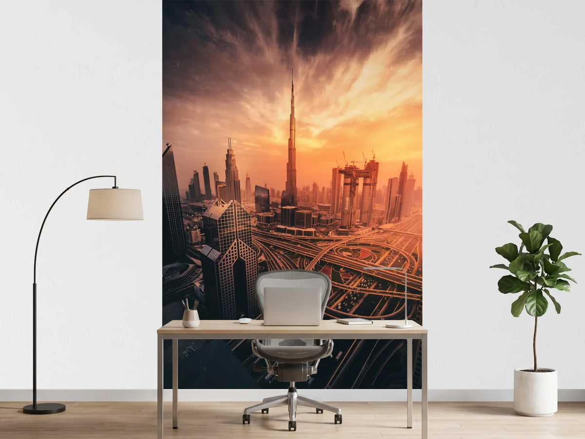 photo-wallpaper-dubais-fiery-sunset