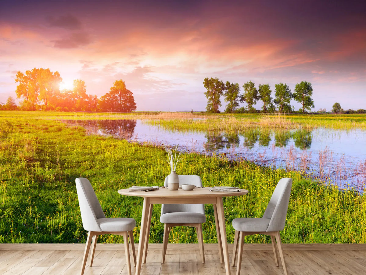 photo-wallpaper-sunset-on-lake