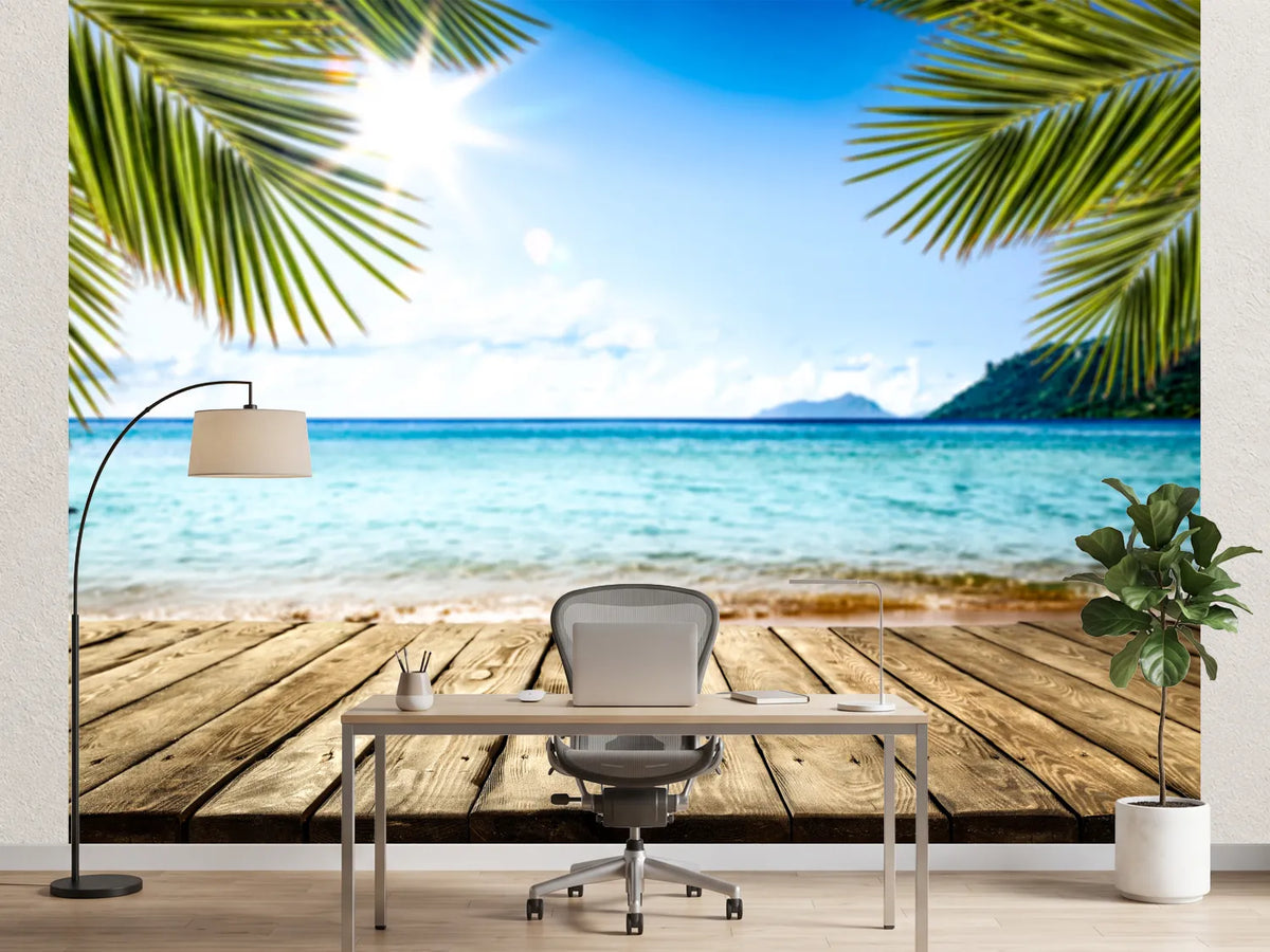 photo-wallpaper-desk-of-free-space-and-summer-beach-landscape
