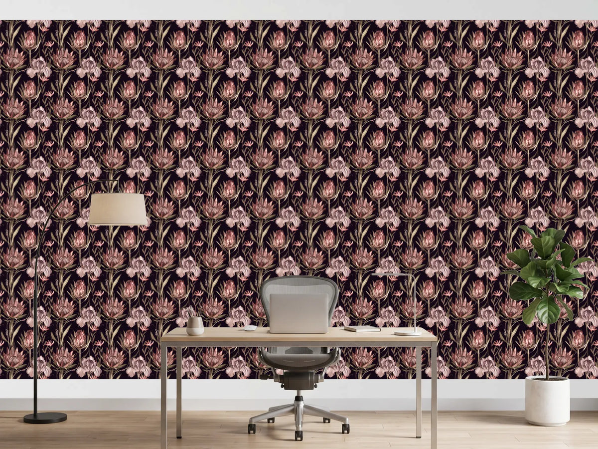 photo-wallpaper-elegant-dark-botanicals