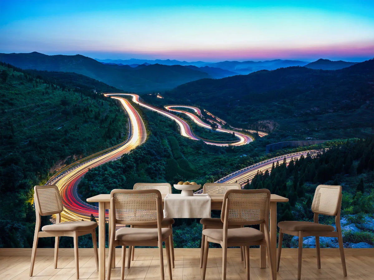 photo-wallpaper-winding-mountain-road-with-light-trails-at-blue-hour