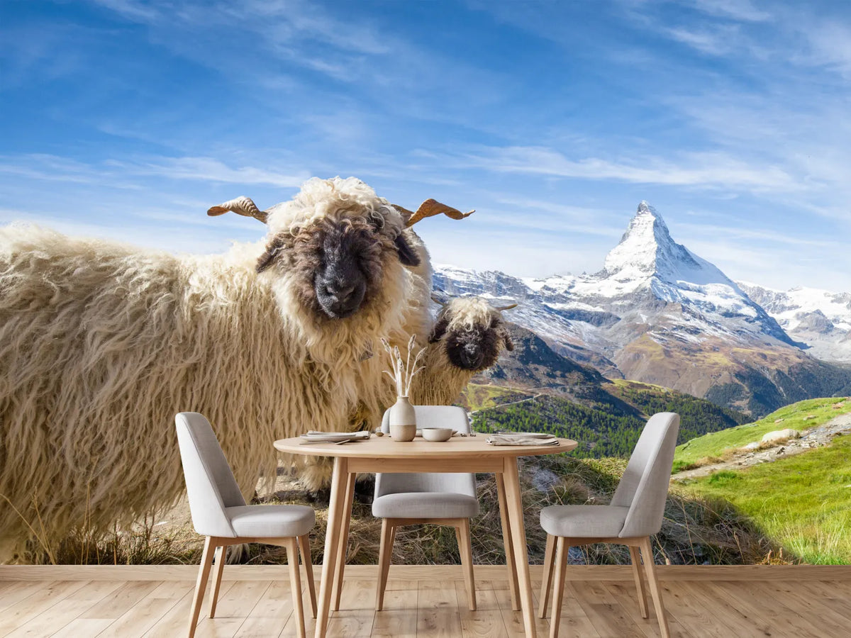 photo-wallpaper-sheep-and-peaks-in-valais