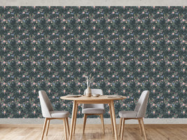 photo-wallpaper-vintage-rose-garden-pattern