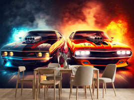 photo-wallpaper-two-powerful-cars-for-drag-racing-start-race-generative-ai