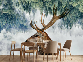 photo-wallpaper-the-deer-and-the-woods-x
