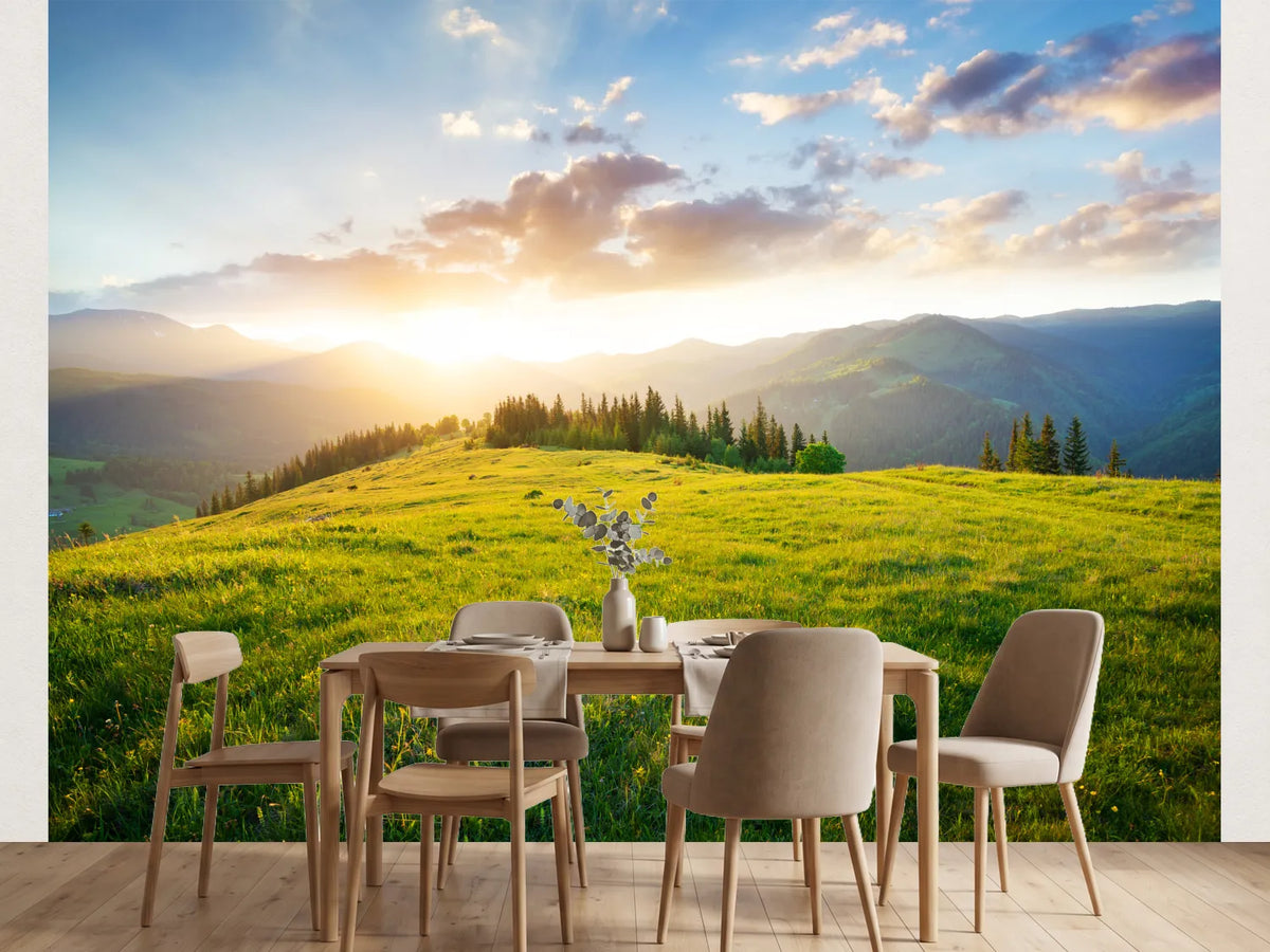photo-wallpaper-sunset-in-the-mountain-valley-beautiful-natural-landscape-in-the-summer-time