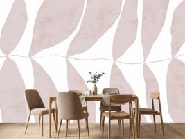photo-wallpaper-leaf-patterns-in-soft-beige-tones